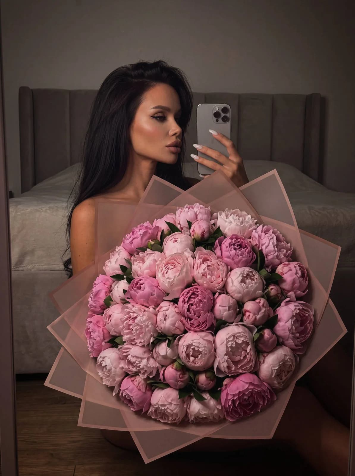 Muted Peony Mirror