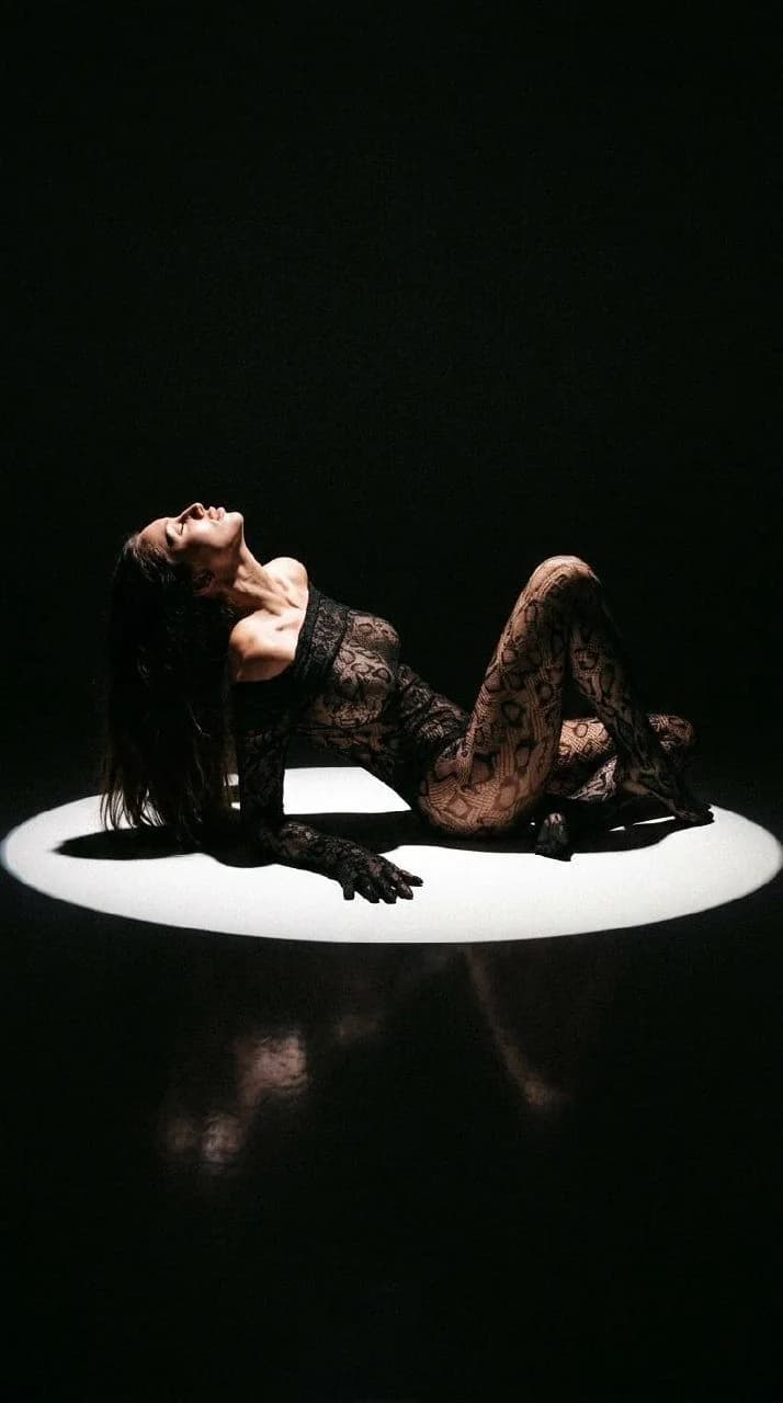 Dark Studio Light-Spot Reclining