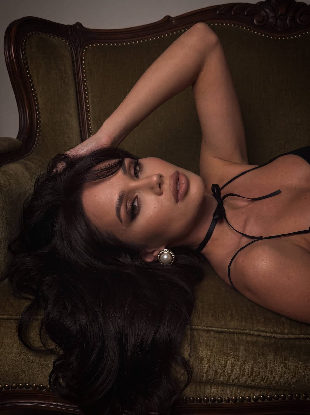Moody Olive Velvet