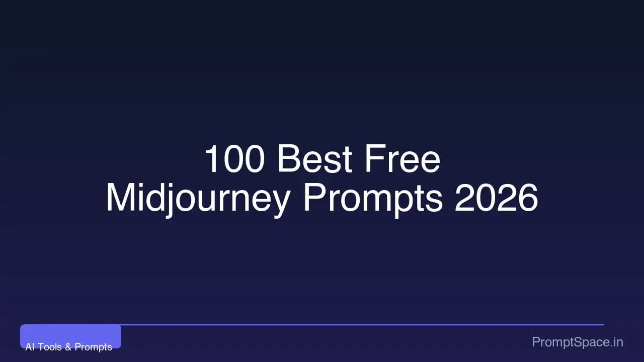 100 Free Midjourney v7 Prompts — Copy-Paste Ready