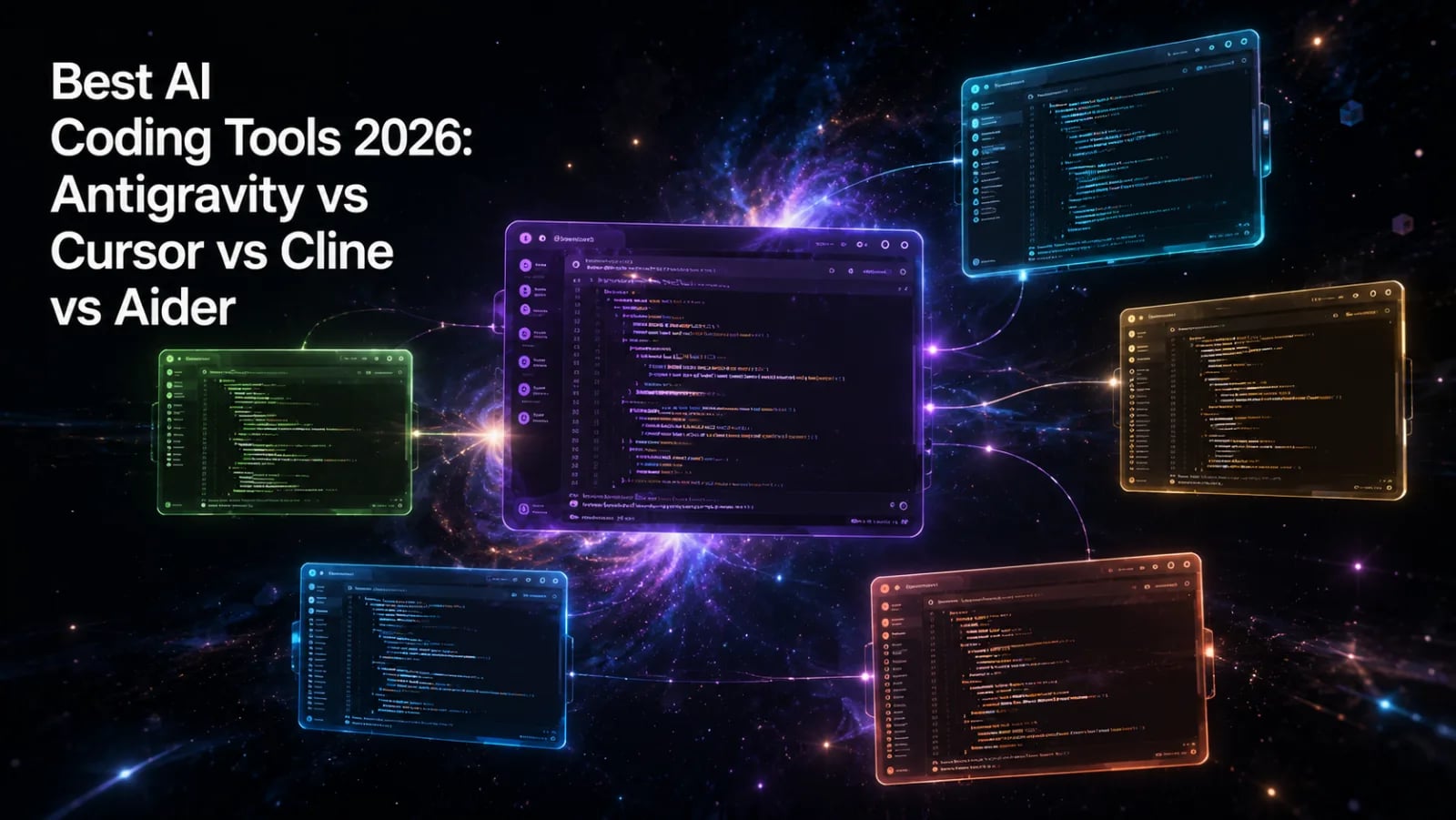2026年の最高AIコーディングツール:Antigravity vs Cursor vs Cline vs Aider