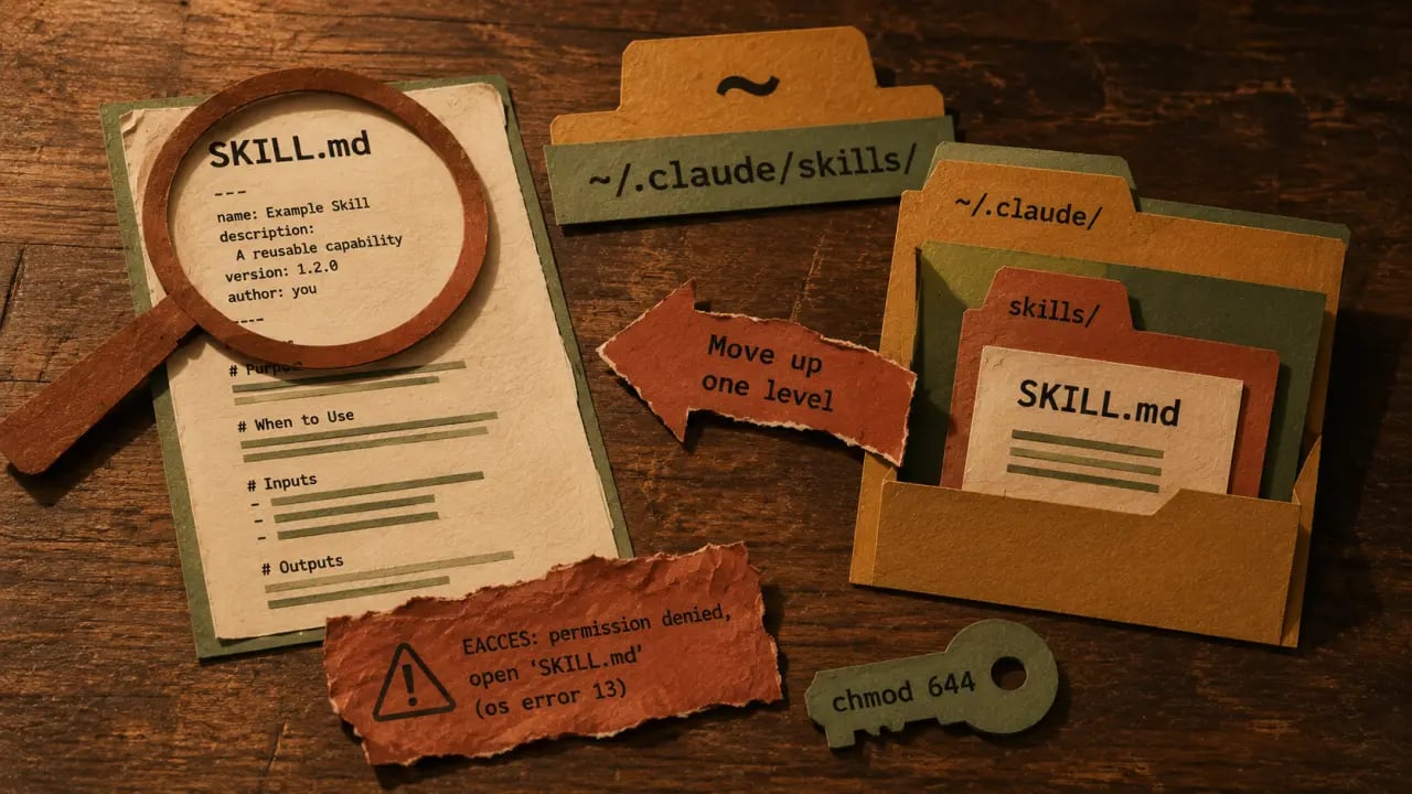 ¿No funcionan las habilidades de Claude Code? Guía de solución de problemas